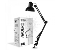 Настольный светильник Ardero DE1430ARD на струбцине под лампу Е27 черный