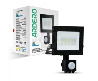 Светодиодный прожектор Ardero LL-2010ARD 10W 6500K 800Лм с датчиком движения