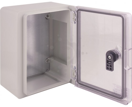 Шкаф ударостійкий з АБС-пластика E.NEXT e.plbox.180.240.130.tr, 180х240х130мм, IP65 з прозорими дверцятами CP5032
