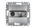 Розетка ТВ-SAT  Schneider Electric серия Asfora конечная алюминий  (Распродажа) EPH3400161