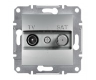 Розетка ТВ-SAT  Schneider Electric серия Asfora конечная алюминий 