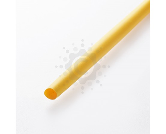Термоусаживаемая трубка 1,5мм. желтый (пак 1мx30шт) APRO ZRG-1,5Y