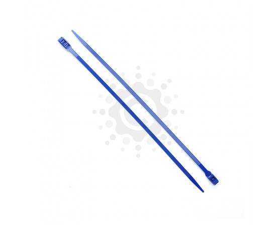 Хомут нейлоновый с низким профилем замка 8x400 синий (100 шт.) APRO CTLC-10424 фото 1