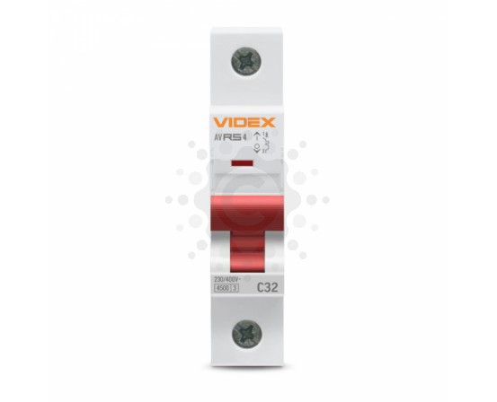 Автоматичний вимикач RS4 1п 32А С 4,5кА VIDEX RESIST VF-RS4-AV1C32 фото 3