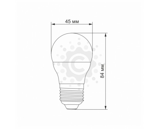 LED лампа VIDEX  G45e 3.5W E27 4100K VL-G45e-35274 фото 2