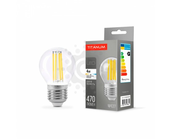 LED лампа TITANUM  Filament G45 4W E27 4100K TLFG4504274