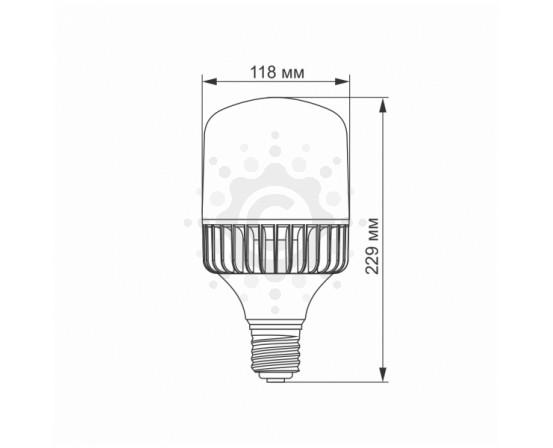 LED лампа VIDEX A118 50W E40 5000K VL-A118-50405 фото 2
