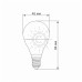 LED лампа TITANUM G45 6W E14 3000K TLG4506143 фото 2