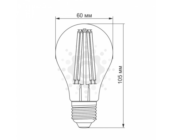 LED лампа TITANUM  Filament A60 7W E27 4100K TLFA6007274 фото 1
