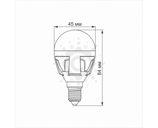 LED лампа VIDEX PREMIUM G45 7W E14 4100K VL-G45-07144 фото 2