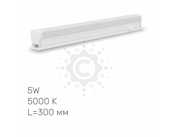 LED свiтильник лiнiйний Т5  TITANUM 5W 0,3М 5000K TL-T5-05035