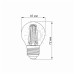 LED лампа VIDEX Filament G45F 6W E27 3000K VL-G45F-06273 фото 2