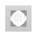 Рамка срібний алюміній одинарна горизонтальна VIDEX BINERA VF-BNFRA1H-SL фото 2