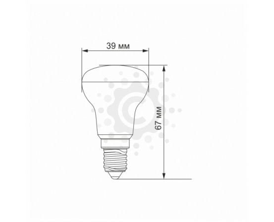 LED лампа VIDEX  R39e 4W E14 4100K VL-R39e-04144 фото 1