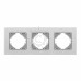Рамка срібний алюміній на 3 місця горизонтальна VIDEX BINERA VF-BNFRA3H-SL фото 2