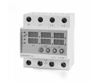 Трехфазное реле контроля напряжения и тока VIDEX RESIST 145-300В 1-63А
