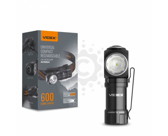 Портативный светодиодный фонарик VIDEX VLF-A055H 600Lm 5700K VLF-A055H