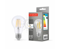 LED лампа TITANUM  Filament A60 7W E27 4100K