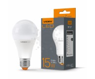 LED лампа VIDEX  A65e 15W E27 3000K