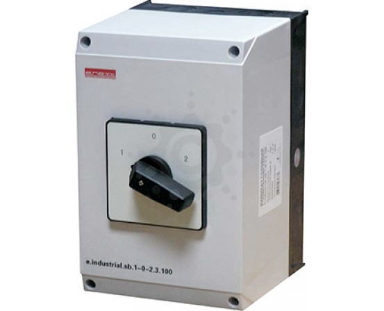 Пакетный переключатель в корпусе E.NEXT e.industrial.sb.1-0-2.3.100, 3р, 100А (1-0-2) i0360007