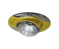 Встраиваемый светильник Feron 020 R-50 золото хром