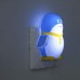 Светильник ночник Feron FN1001 пингвин синий 1944 фото 1