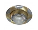 Встраиваемый светильник Feron 156 R-50 матовое золото хром 1802