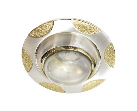 Встраиваемый светильник Feron 156 R-50 матовое серебро золото 1634