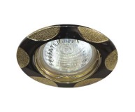 Встраиваемый светильник Feron 156Т MR-16 черный металлик золото