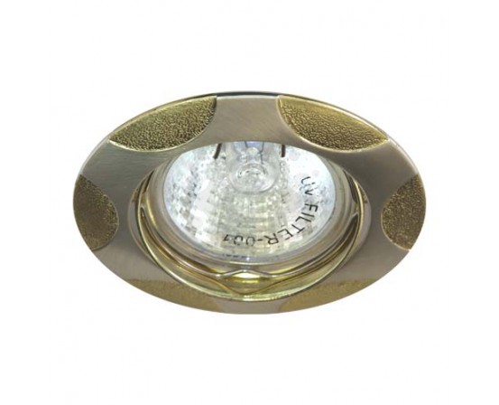 Встраиваемый светильник Feron 156Т MR-16 матовое серебро золото 1796