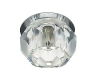 Встраиваемый светильник Feron JD161 прозрачный с матовым хром