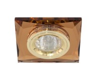 Встраиваемый светильник Feron 8150-2 коричневый золото