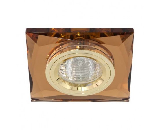 Встраиваемый светильник Feron 8150-2 коричневый золото 3492