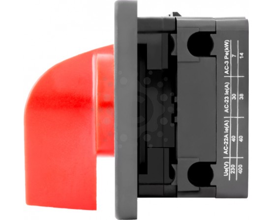 Пакетный переключатель LK40/1.216-ZP/45 щитовой, с передней панелью, 1p, 0-1, 40А 8661-200 фото 3
