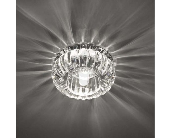 Встраиваемый светильник Feron C1010 прозрачный хром 3924 фото 1