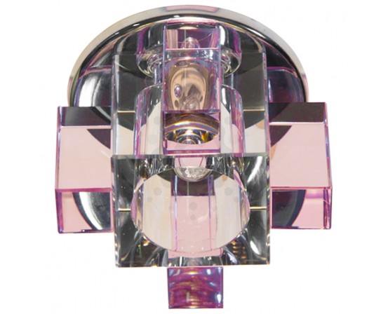 Встраиваемый светильник Feron C1037 розовый 3032