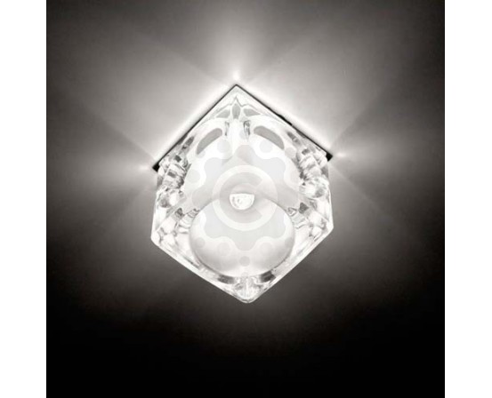 Встраиваемый светильник Feron CD25 прозрачный хром 3967 фото 1