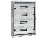 Шкаф ударопрочный из АБС-пластика E.NEXT  e.plbox.400.600.200.60m.tr, 400х600х200мм, IP65 с прозрачной дверцей и панелью под 60 модулей