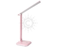 Настольный светодиодный светильник Feron DE1725 9W 6400K розовый