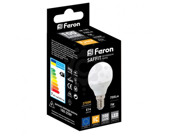Світлодіодна лампа Feron LB-195 7W E14 4000K 5559 фото 1