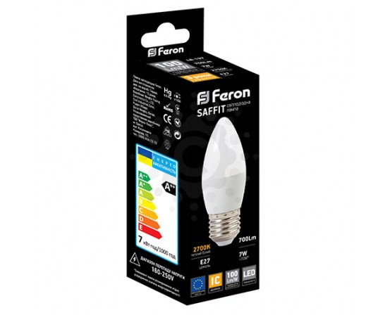Світлодіодна лампа Feron LB-197 7W E27 2700K 5552 фото 1