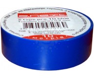 Изолента E.NEXT  e.tape.pro.10.blue из самозатухающего ПВХ, синяя (10м)
