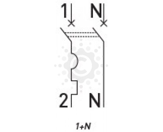 Модульный автоматический выключатель E.NEXT  e.mcb.pro.60.1N.С16.thin, 1р+N, 16А, C, 4,5кА, тонкий p055001 фото 2
