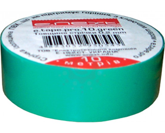 Изолента E.NEXT  e.tape.stand.20.green, зеленая (20м) s022013