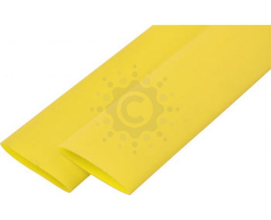 Термоусаживаемая трубка E.NEXT  e.termo.stand.12.6.yellow 12/6, 1м, желтая s024030