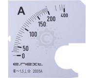 Шкала для амперметра щитового E.NEXT  e.meter72.a200.scale AC 200A