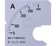 Шкала для амперметра щитового E.NEXT  e.meter72.a300.scale AC 300A