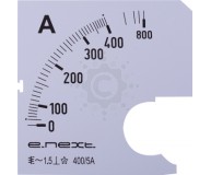 Шкала для амперметра щитового E.NEXT  e.meter72.a400.scale AC 400A