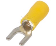 Изолированный наконечник вилочный E.NEXT  e.terminal.stand.sv.1,25.3,2.yellow 0.5-1.5 кв.мм, желтый