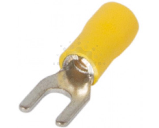 Изолированный наконечник вилочный E.NEXT  e.terminal.stand.sv.1,25.5.yellow 0.5-1.5 кв.мм, желтый s2036009